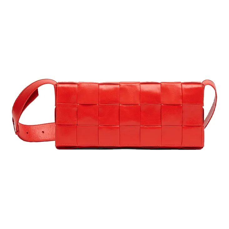 Bottega Veneta CASSETTE Cow Leather Messenger Bag, Shoulder Bag, Crossbody Bag Men's Tomato Red-0