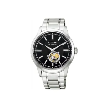 CITIZEN COLLECTION Automatic Mechanical Movement Stainless Steel Strap Watch 41mm Men's Watches Black Dial NB4020 96E