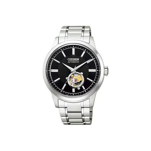 CITIZEN COLLECTION Automatic Mechanical Movement Stainless Steel Strap Watch 41mm Men's Watches Black Dial NB4020 96E