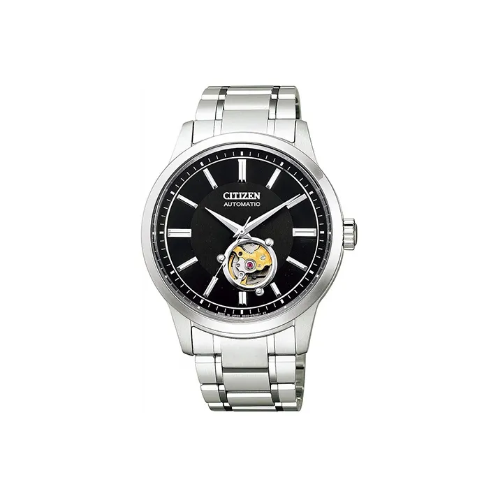 CITIZEN COLLECTION Automatic Mechanical Movement Stainless Steel Strap Watch 41mm Men's Watches Black Dial NB4020 96E-0