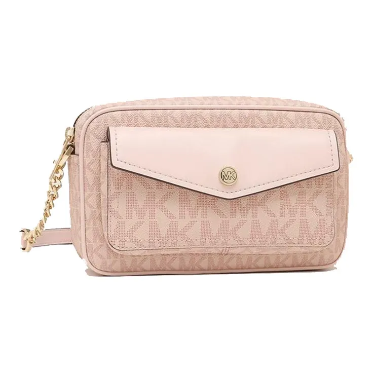 MICHAEL KORS Jet Set Travel Canvas Camera Bags Crossbody Bags Medium Size Women's Pink-1
