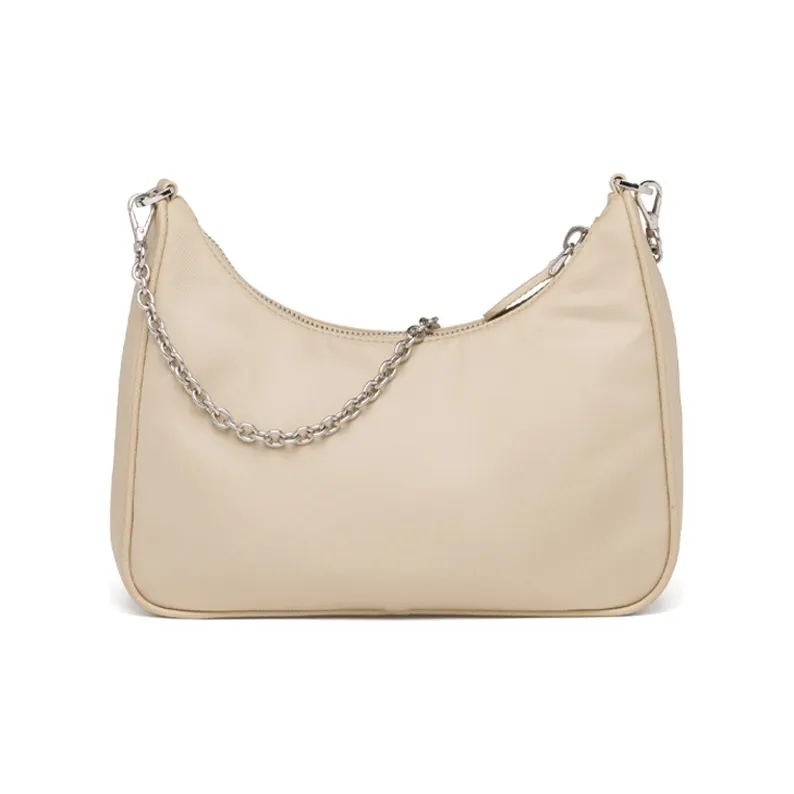 PRADA Re Edition Nylon Shoulder Bag, Handbag, Shoulder Bag, Crossbody Bag Regular Women's Desert Beige-2