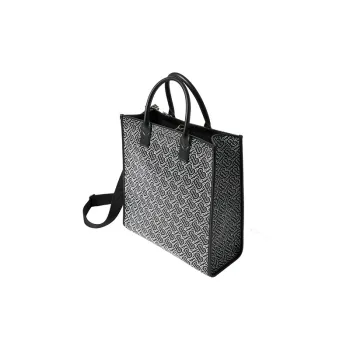 Burberry Leather Tote Bag, Shopping Bag, Shoulder Bag, Crossbody Bag, Handbag Regular Men's Black