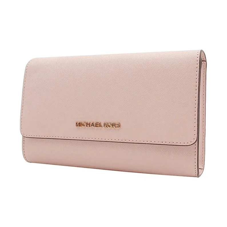 MICHAEL KORS Jet Set Travel Cow Leather 3-in-1 Coin Purse Shoulder Bag Crossbody Bag Women's Soft Pink-1