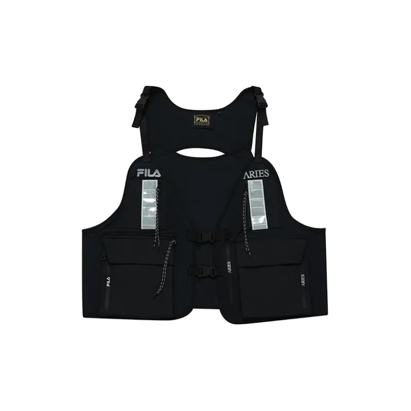 FILA FUSION x Aries Jacket Unisex Two-Piece Set Pitch Black-2