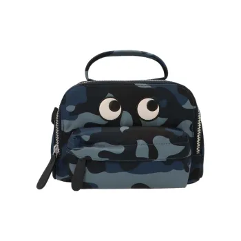 Anya Hindmarch Nylon Shoulder Bag, Crossbody Bag, Handbag Regular Unisex Blue