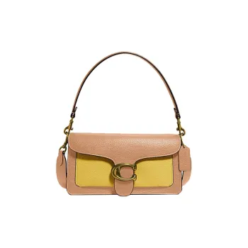 COACH Tabby Leather Cloud Bag Shoulder Bag Handbag Crossbody Bag Pillow Bag Shoulder Bag Medium Size Women's Khaki