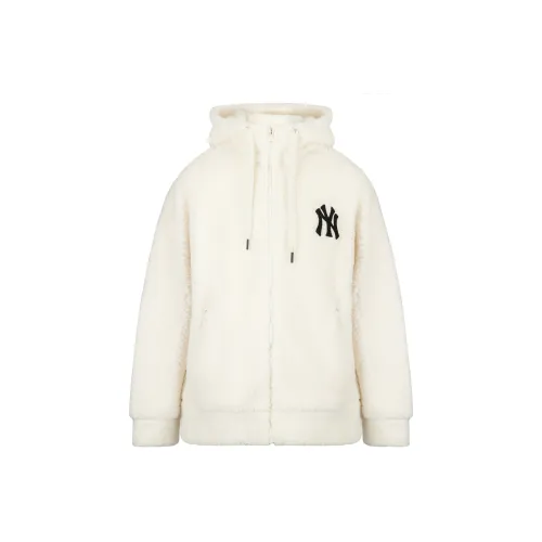 MLB New York Yankees Velvet Jackets Unisex Cream