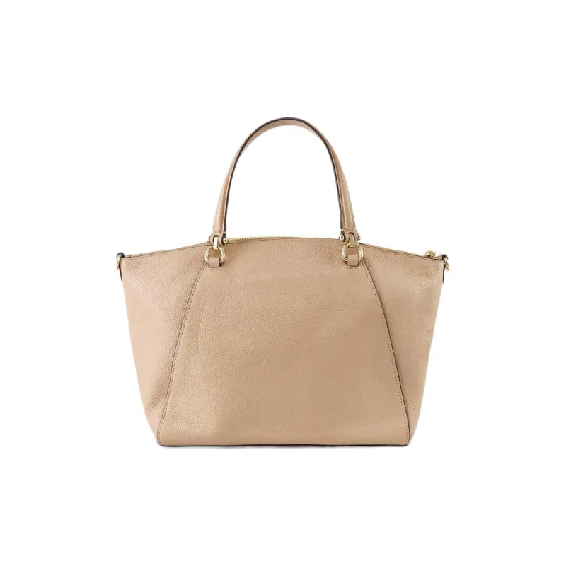 COACH Prairie Leather Tote Bag Shopping Bag Dumpling Bag One Shoulder Handbag Large Size Women's Nude-1