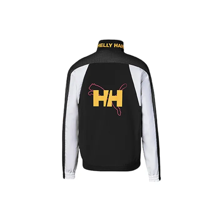 PUMA Jackets Unisex Black White Yellow Multicolor-1