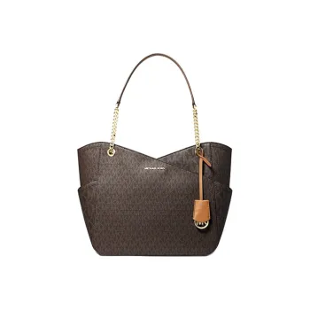 MICHAEL KORS Jet Set Canvas Tote Bag Shopping Bag Handbag Regular Women's Acorn Brown