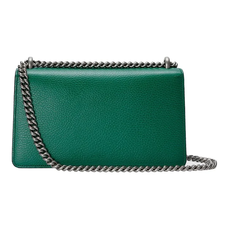 GUCCI Dionysus Leather Shoulder Bag, Crossbody Bag Trumpets Women's Green-3