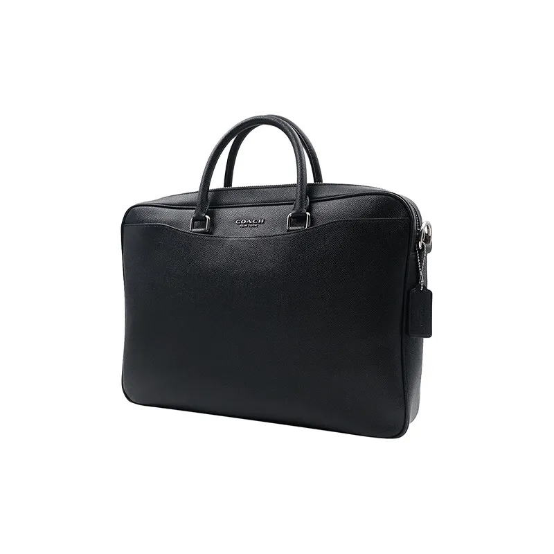 COACH Beckett Leather Portable Laptop Bag Briefcase Shoulder Bag Large Size Men's Black-1
