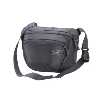 Arcteryx Nylon Fabric Fanny Pack Crossbody Bag Shoulder Bag Unisex Gray