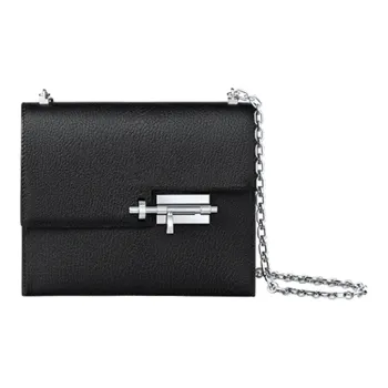 HERMES Verrou Mysore Goat Skin Handgun Bag Shoulder Bag Crossbody Bag Mini Women's Black