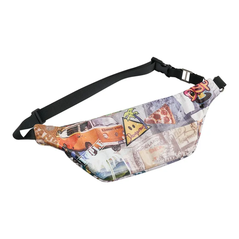 DANGEROUSPEOPLE Polyester Crossbody Bag, Fanny Pack Regular Unisex Multicolor-1