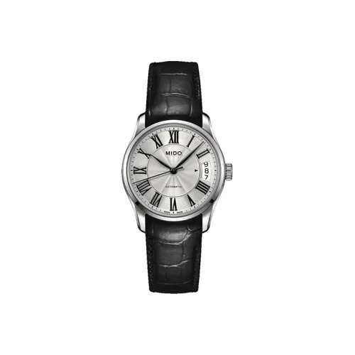 MIDO Wmns Belluna Series Waterproof Mechanical Watch M024.207.16.033.00 Black/White