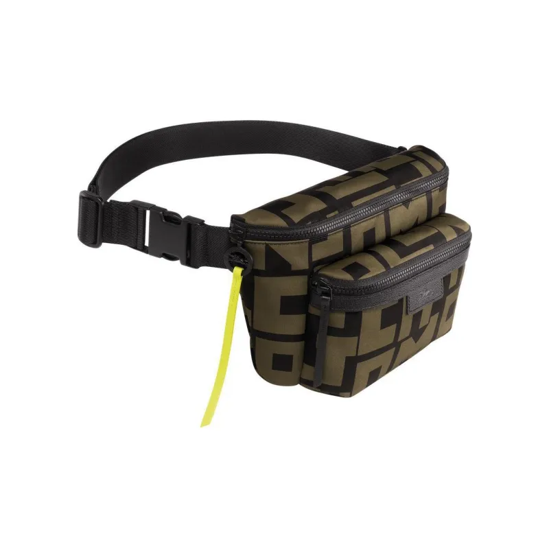 LONGCHAMP Le Pliage Polyamide Canvas Fabric Canvas Bag Fanny Pack Large Size Unisex Brown Black-1