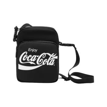 Coca Cola Oxford Shoulder Bag, Crossbody Bag Regular Unisex Black/Red
