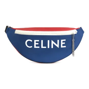 CELINE Polyamide Shoulder Bag Crossbody Bag Sling Bag Fanny Pack Regular Unisex Blue/Red