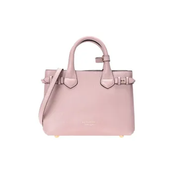 Burberry Leather Shoulder Bag, Crossbody Bag, Handbag Small Size Women's Pink