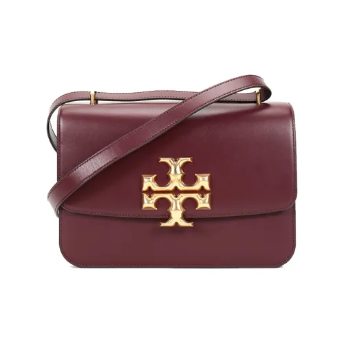 TORY BURCH Eleanor Leather Crossbody Bags Shoulder Bags Women's Burgundy