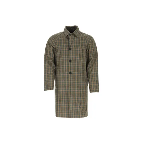 PRADA Coats Men Yellow Green
