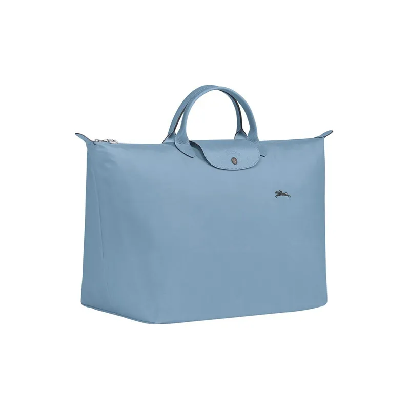 LONGCHAMP Fabric Travel Bag Dumpling Bag Handbag Large Size Women's Lake Blue-1