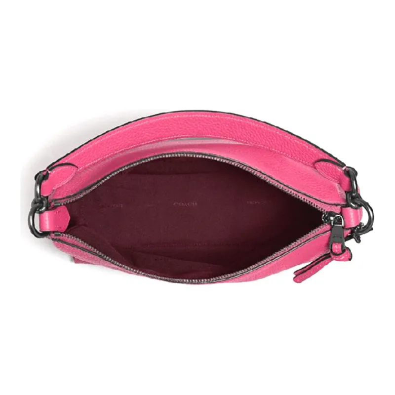 COACH Shay Leather Crossbody Bag Shoulder Bag Medium Size Women's Fuchsia-3