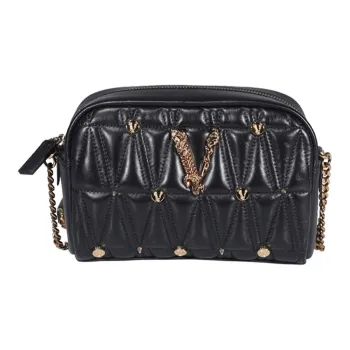 FANSIZHE VERSACE Lambskin Shoulder Bag, Crossbody Bag Women's Black
