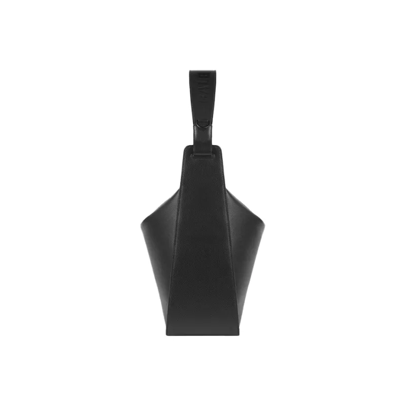 Balenciaga Cow Leather Shoulder Bag Women's Black-3