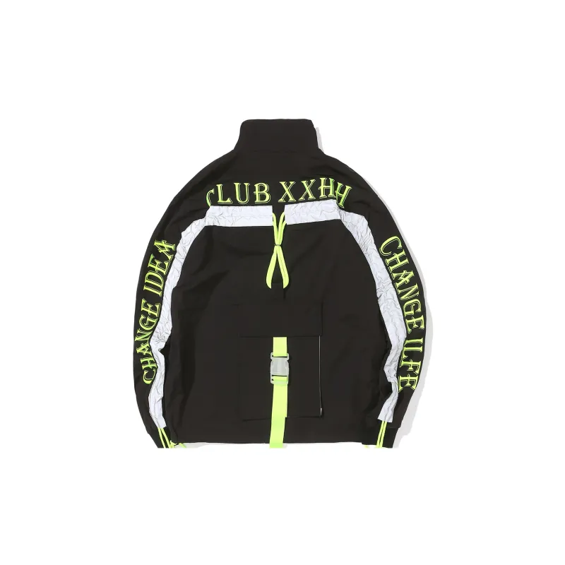 Clubxxhh Loose Fit Jacket Unisex Black-1