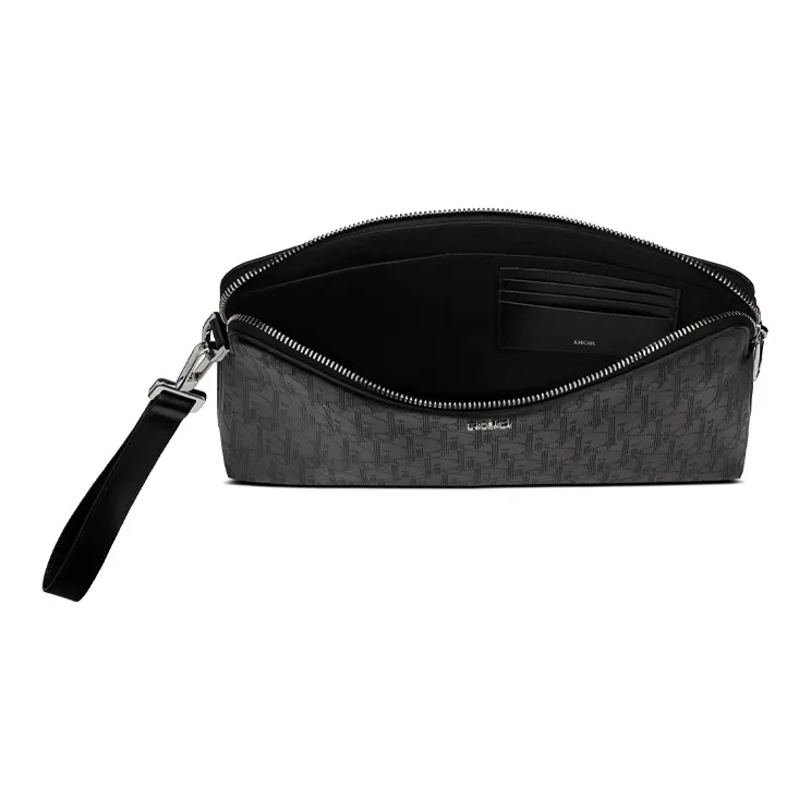 DIOR Leather Clutch Regular Men's Black-2