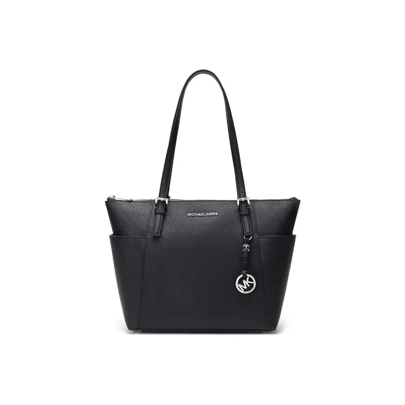 MICHAEL KORS MICHAEL KORS Handbag Collection Jet Set Leather Portable Crossbody Bag, Shoulder Bag Women's Black-0
