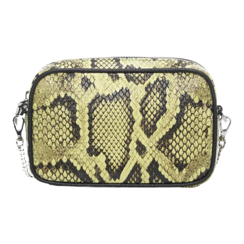 Golden Goose Snakeskin Print Leather Shoulder Bag Crossbody Bag Women's Green-2