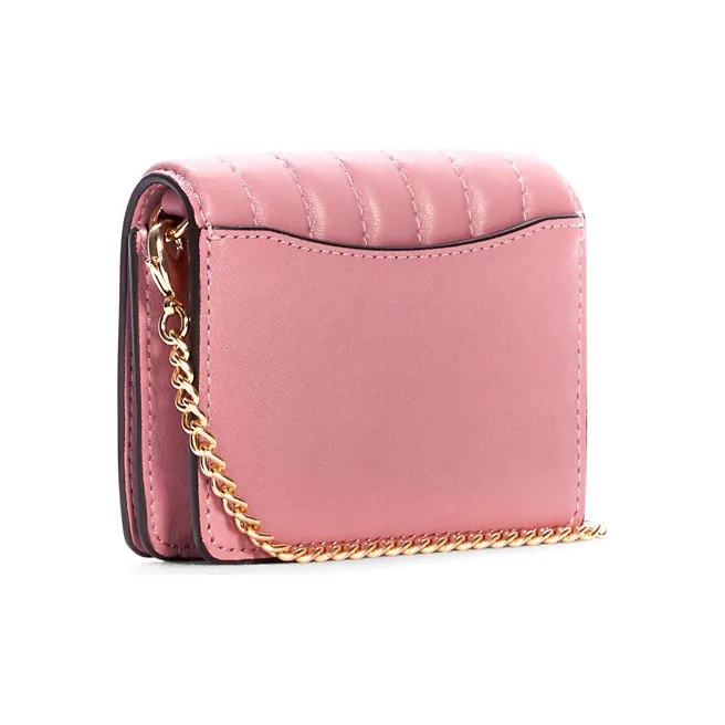 COACH Leather Wallet Mini Women's Cherry Blossom Pink-1