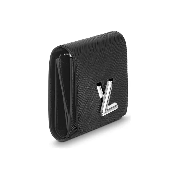 LOUIS VUITTON Compact Wallet Twist Epi Noir Black-1