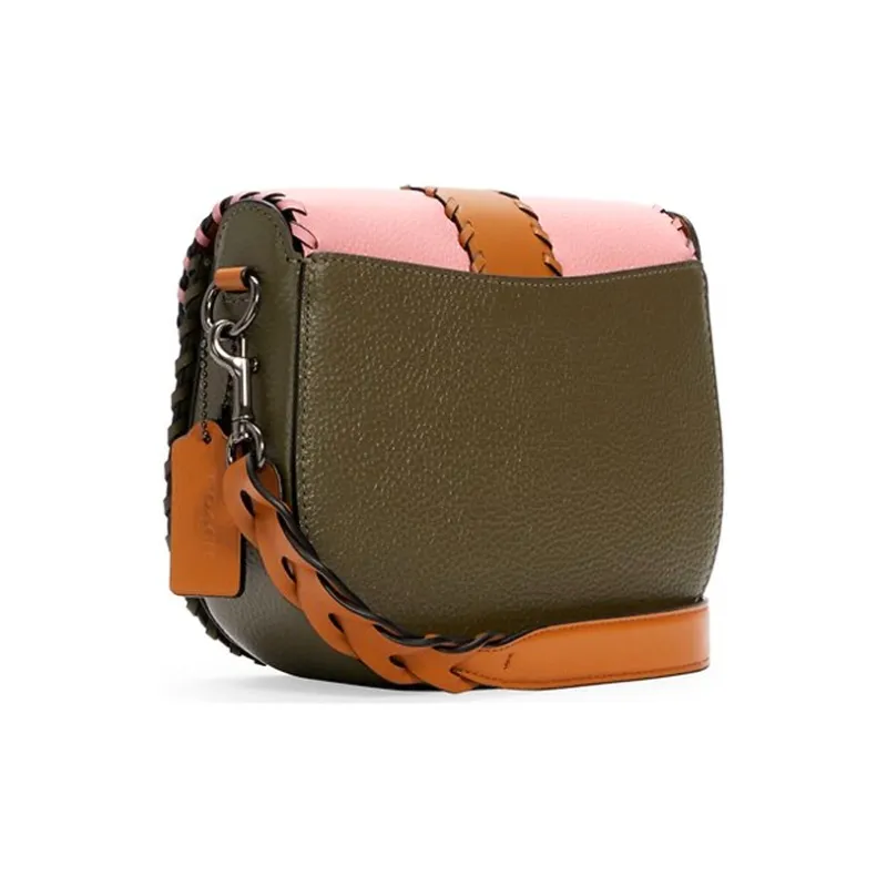 COACH Georgie Leather Saddle Bag Shoulder Bag Crossbody Bag Small Size Women's Multicolor-1