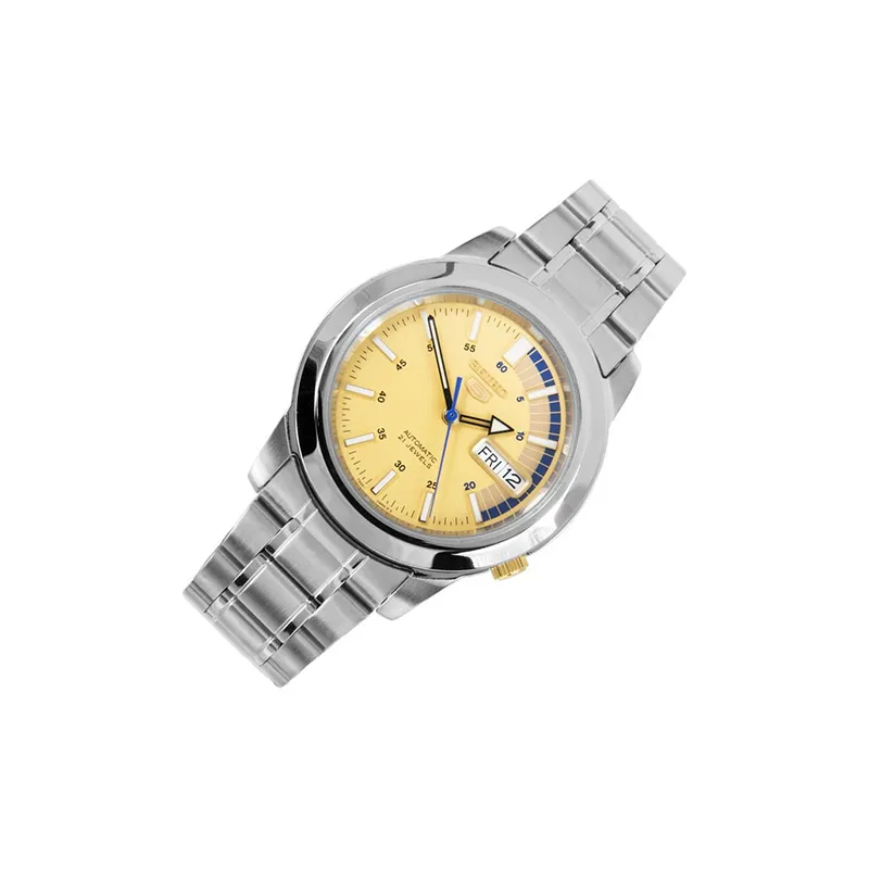 SEIKO SEIKO5 Collection Automatic Mechanical Movement Watch Men's Watches Yellow Watch Dial SNKK29K1-2
