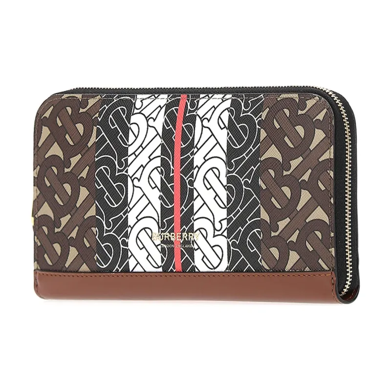 Burberry Leather Wallet Women's Brown-1
