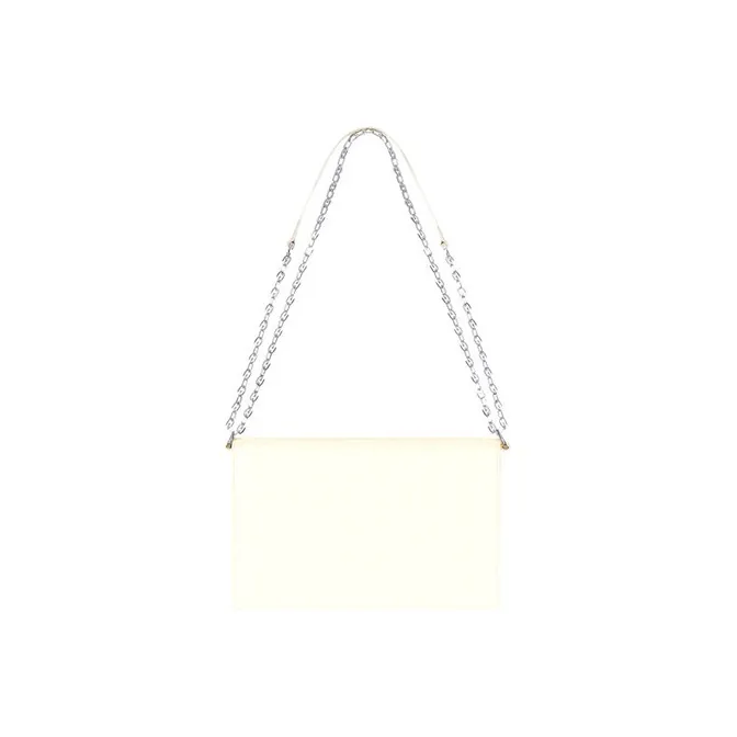 GIVENCHY 4G Cow Leather Shoulder Bag Crossbody Bag Medium Size Women's Ivory White-3