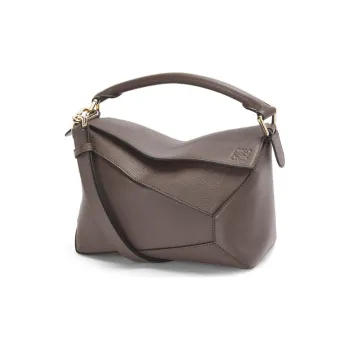 LOEWE Puzzle Goatskin Geometric Bag Handbag Shoulder Bag Crossbody Bag Regular Women's Taupe