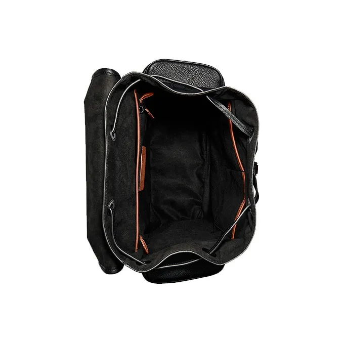 COACH Hitch Coated Canvas Backpack Tubas Men's Black Gray-2