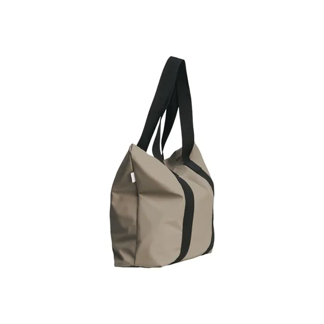 Rains Matte Waterproof Fabric One Shoulder Handbag Unisex Taupe-1