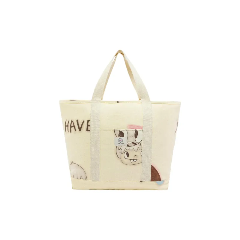 Vans Canvas Handbag Regular Unisex Beige Yellow-1