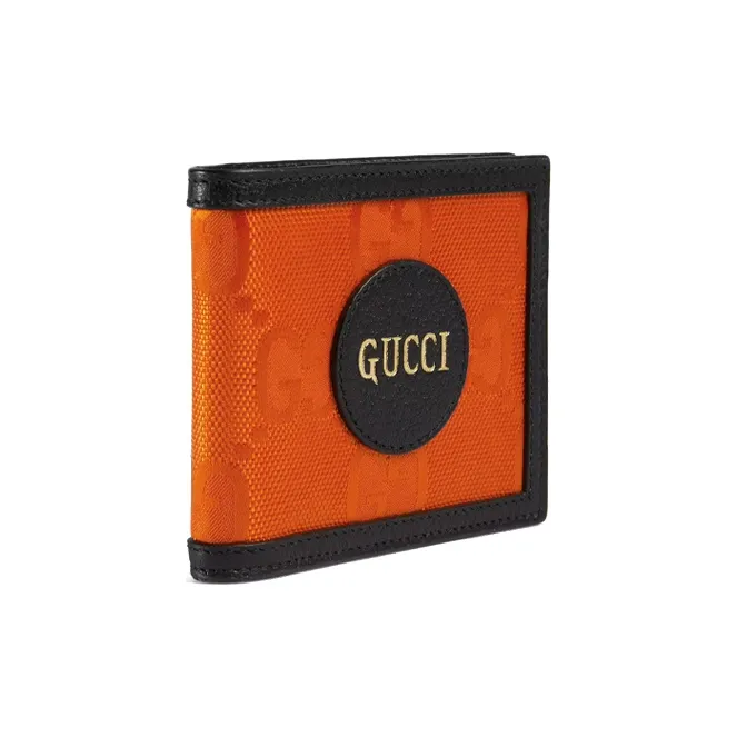 GUCCI Off The Grid Nylon With Leather Wallet Men's Orange/Black-1