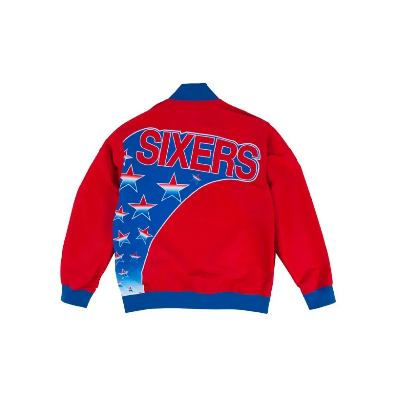 Mitchell Ness Jackets Men Red-1
