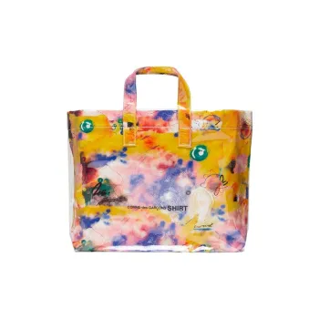 CDG Floral Print Tote Bag Multicolor