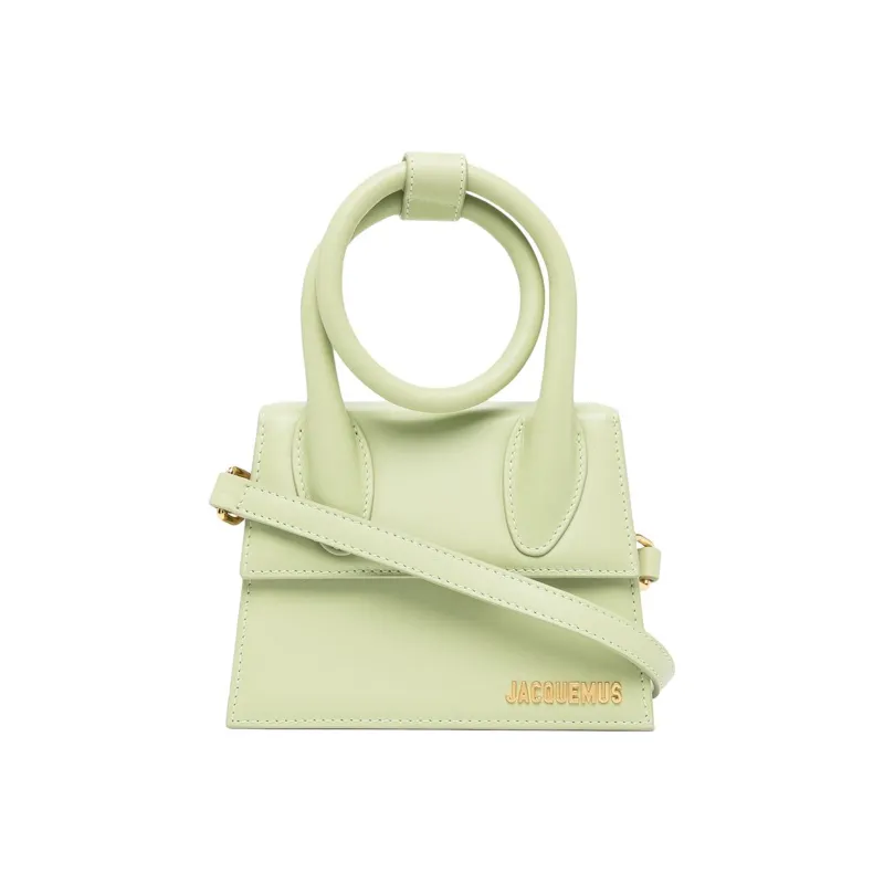 Jacquemus Leather Handbag, Shoulder Bag, Crossbody Bag Women's Green-0