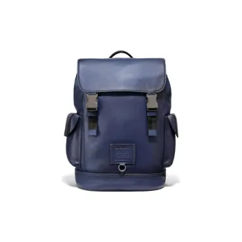 COACH Rivington Pure Cow Leather Backpack Tubas Men's Blue
